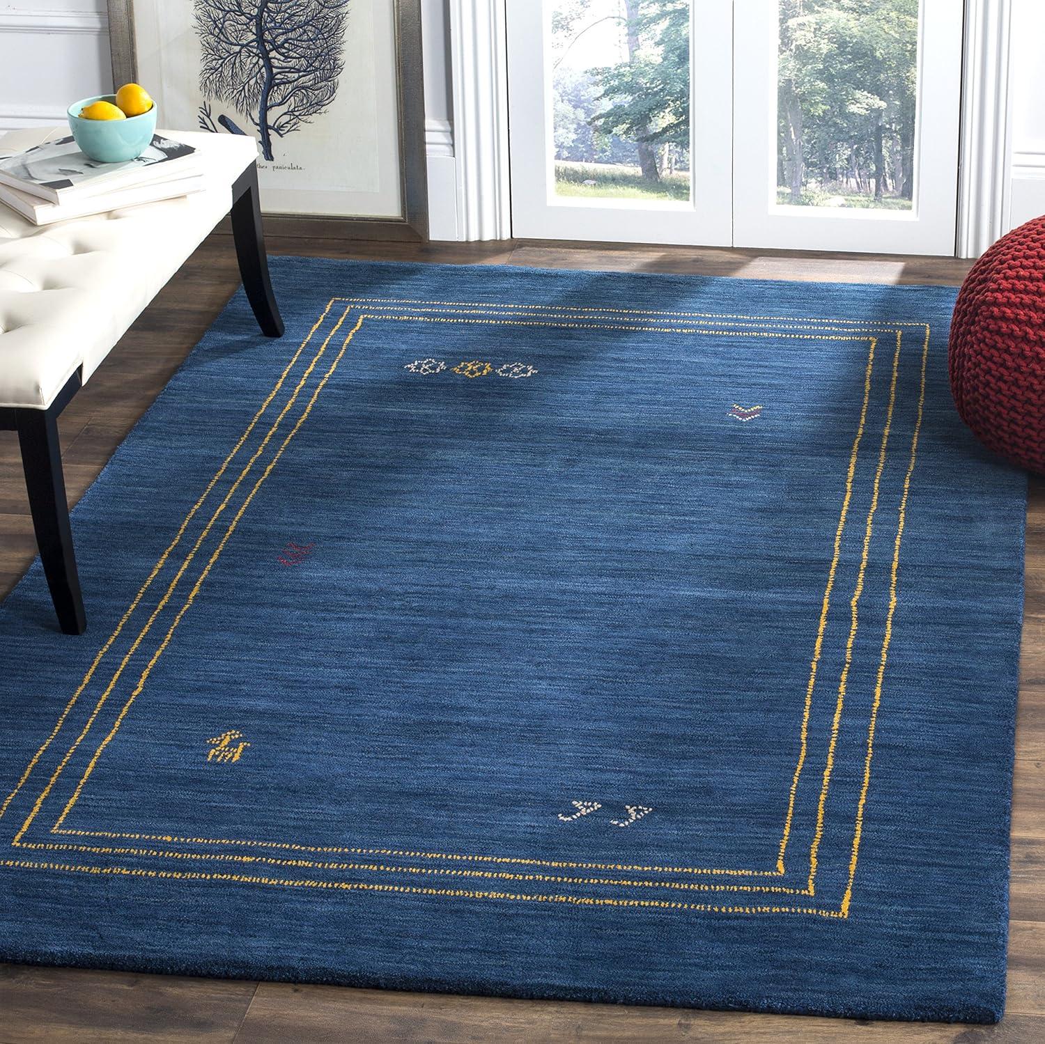 Himalaya HIM588 Hand Loomed Area Rug - Blue/Multi - 8'x10' - Safavieh.