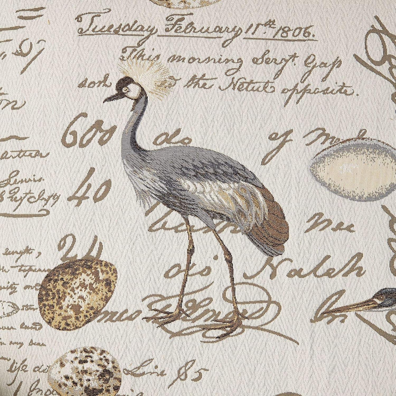 Kensington Hill Birdsong Script and Bird Recliner Chair Modern Armchair Comfortable Push Manual Reclining Footrest for Bedroom Living Room Reading