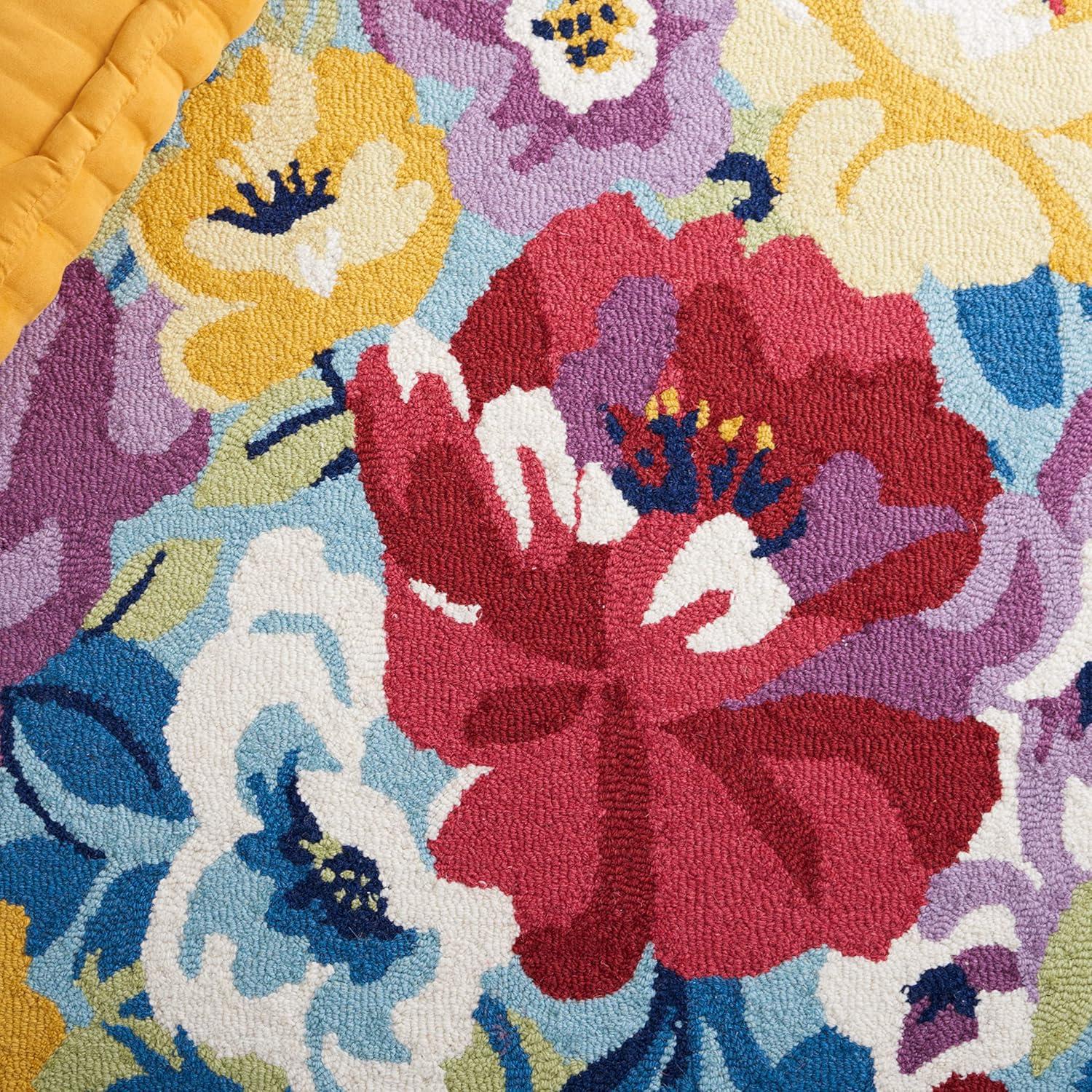 Chelsea HK219 Hand Tufted Area Rug - Blue/Rose - 4'x6' - Safavieh.
