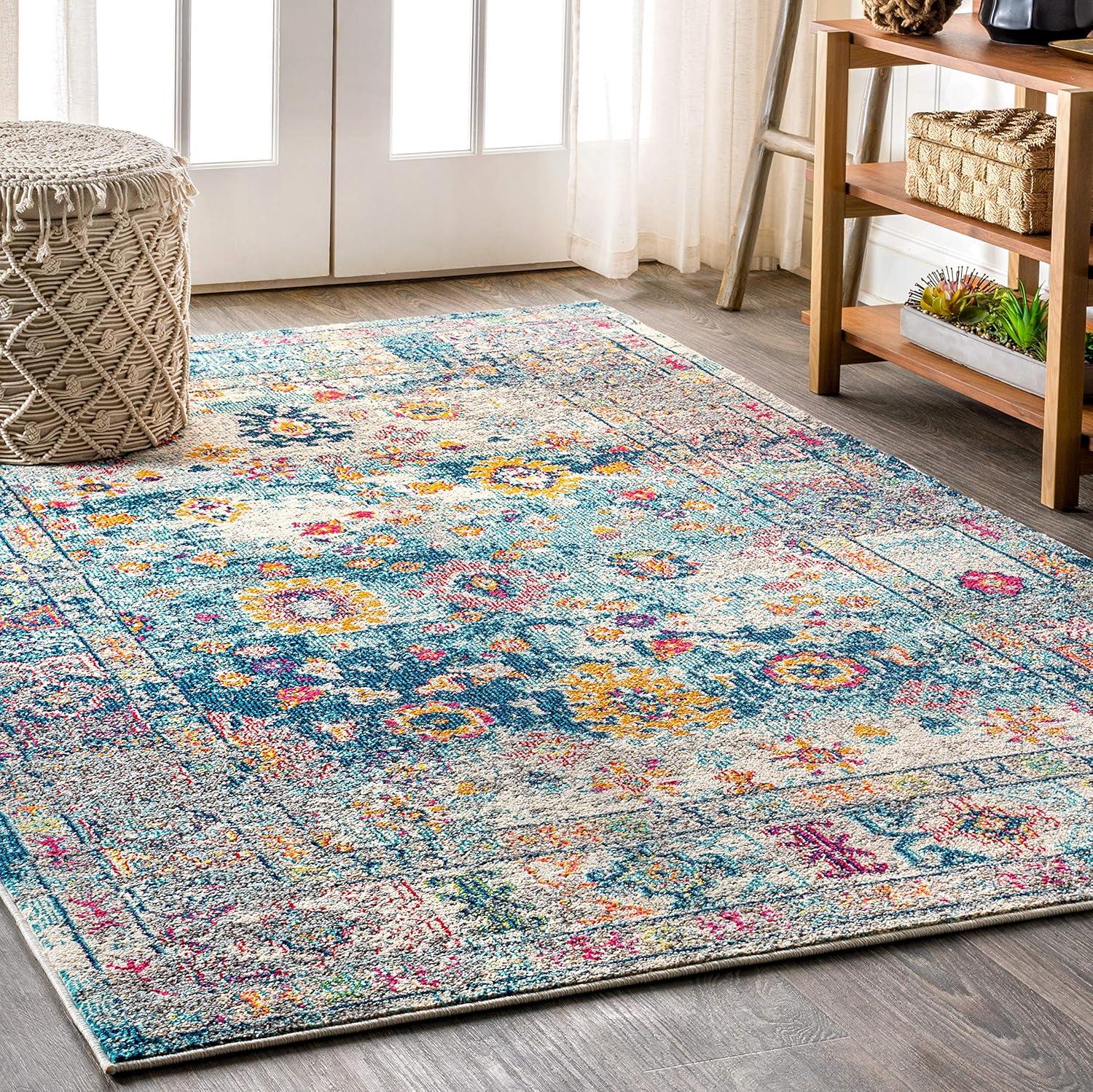 Bohemian FLAIR Boho Vintage Faded Area Rug - JONATHAN Y