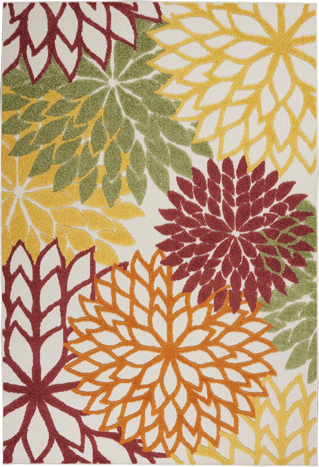 Nourison Aloha Floral Bloom Outdoor Rug