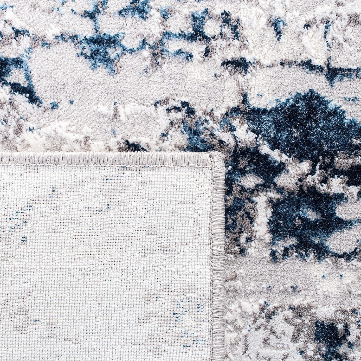 Trent Austin Design® Mcelwain Abstract Gray/Blue Area Rug