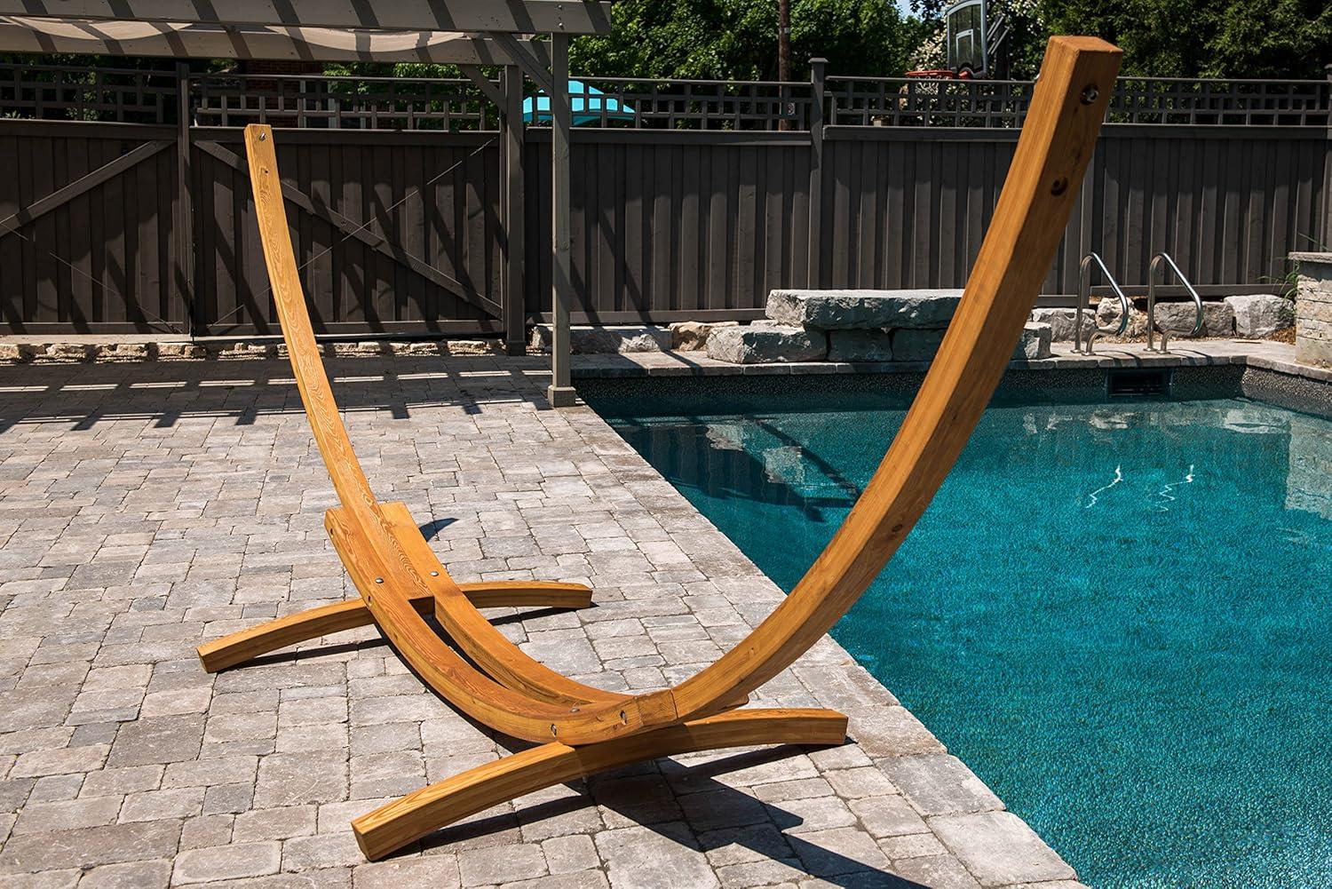 Bay Isle Home™ Vivere 15' Shirely Stable Solid Pine Arc Hammock Stand (450 lb Capacity)