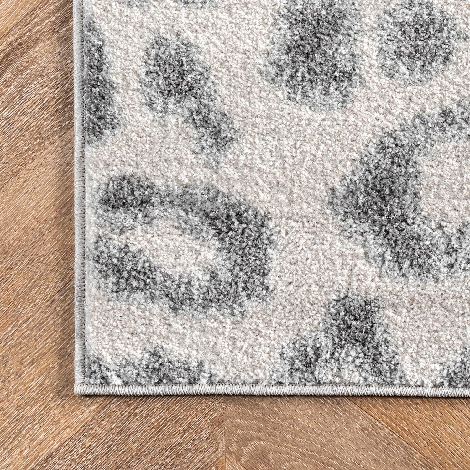 Nuloom Leopard Animal Print 10x14 Indoor Area Rug for Living Room Bedroom Dining Room Kitchen, Grey/Off White