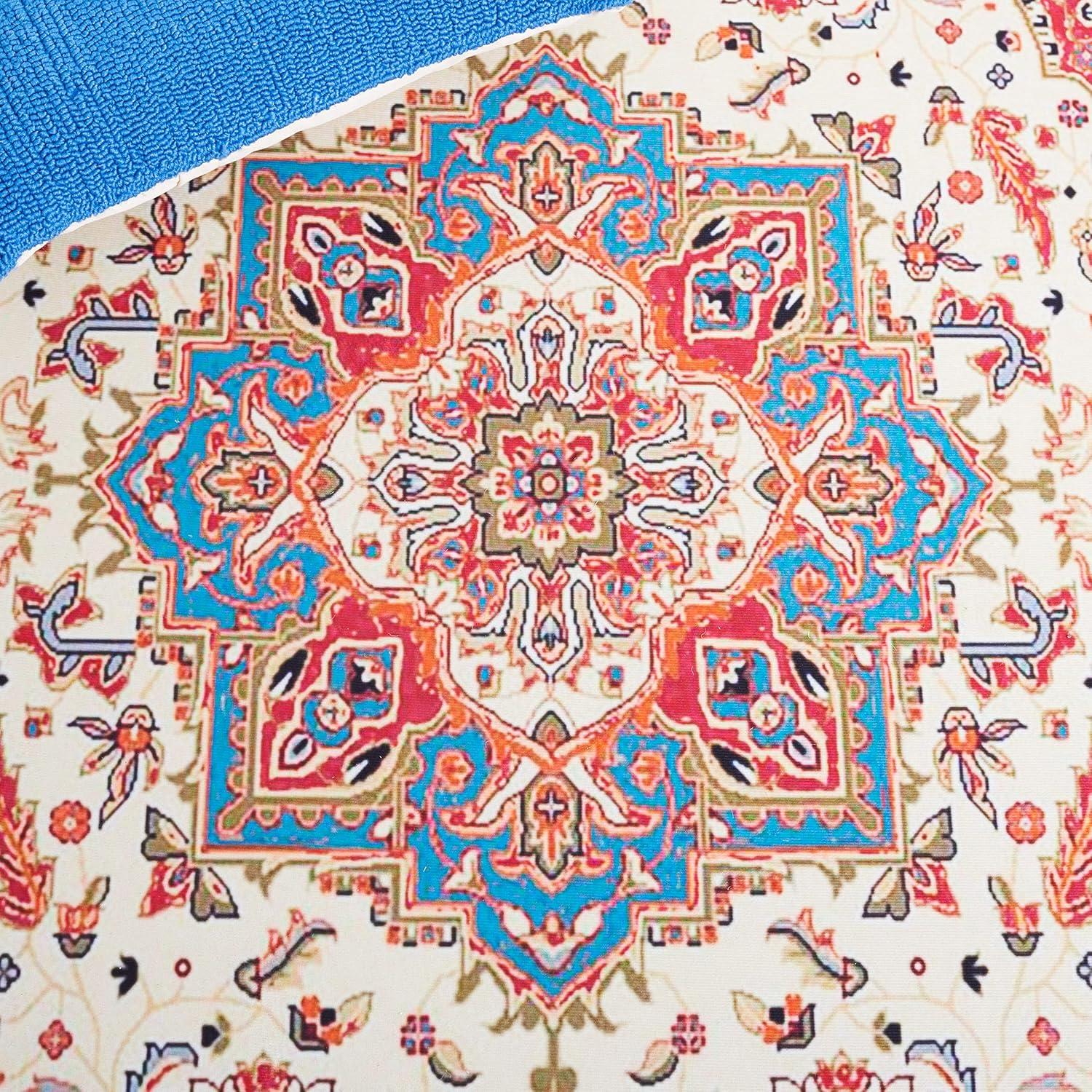 Bungalow Rose Tucson Performance Machine Washable Oriental Rug