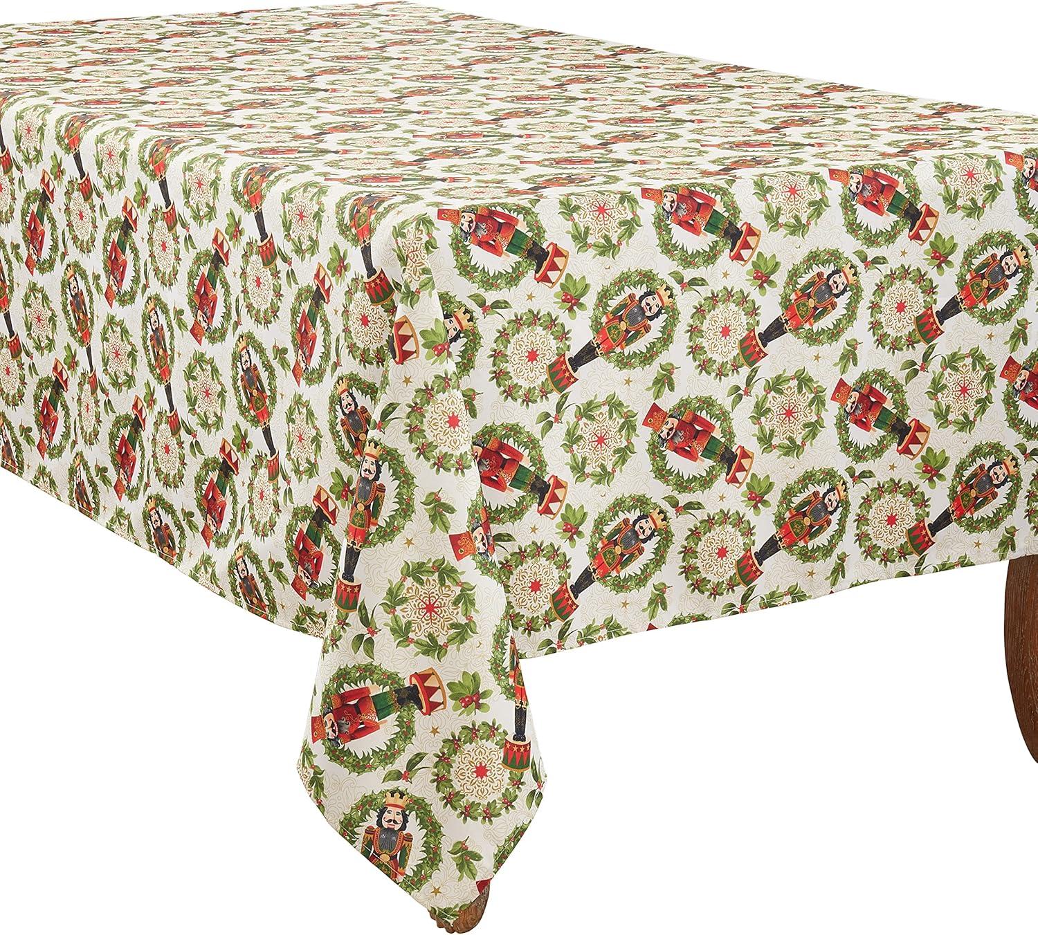 Saro Lifestyle Nutcracker Design Dining Tablecloth