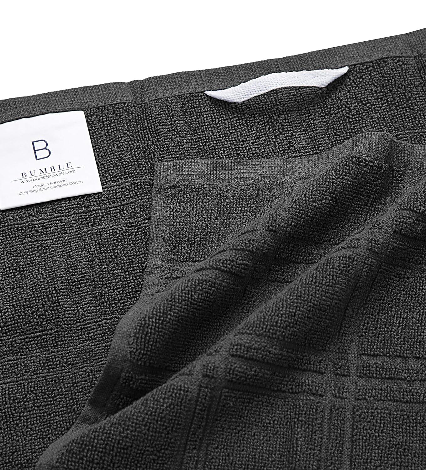 Bumble Premium Kitchen Hand Towels | 100% Cotton 16” x 28” | Absorbent Dish Cloths | 6 Pack (Aqua)