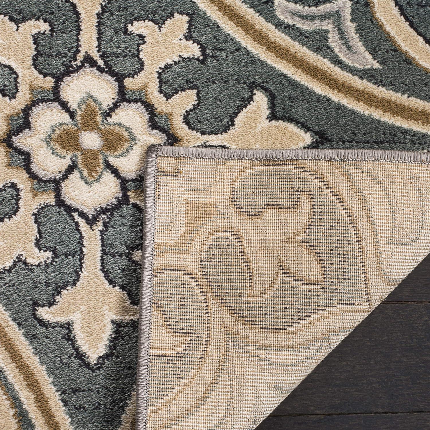 Lyndhurst LNH341 Power Loomed Accent Rug - Slate Blue/Beige - 3'3"x5'3" - Safavieh