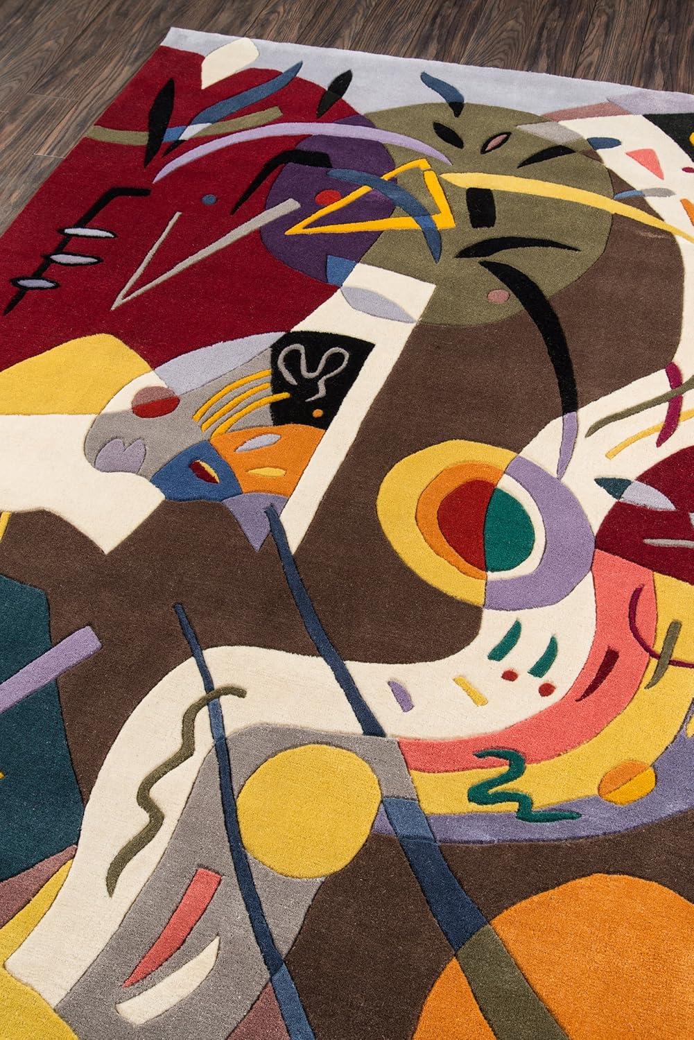 Momeni New Wave 5'3" X 8' Contemporary Hand Tufted Wool Rug