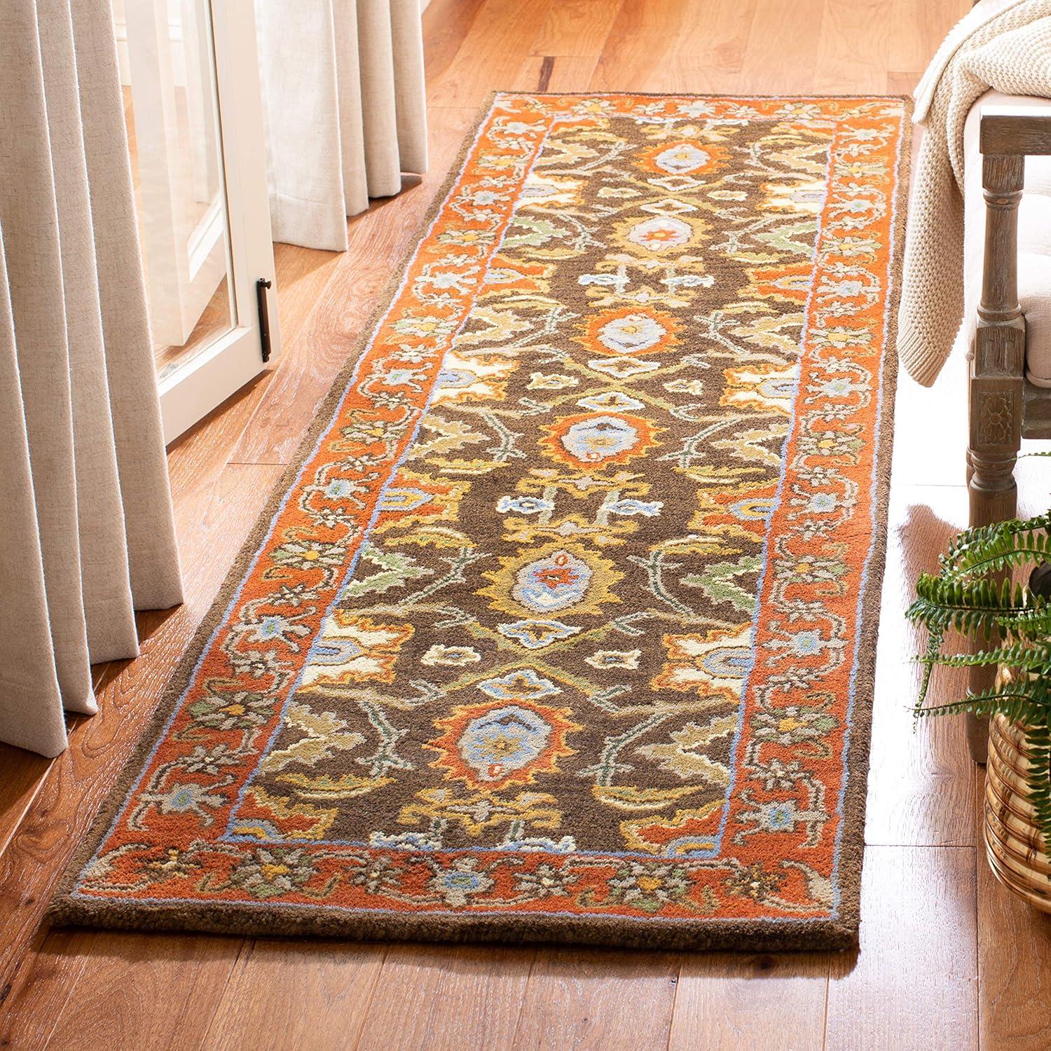 Heritage HG734 Handmade Runner Rug - 2'3"x8' - Light Blue/Ivory - Safavieh