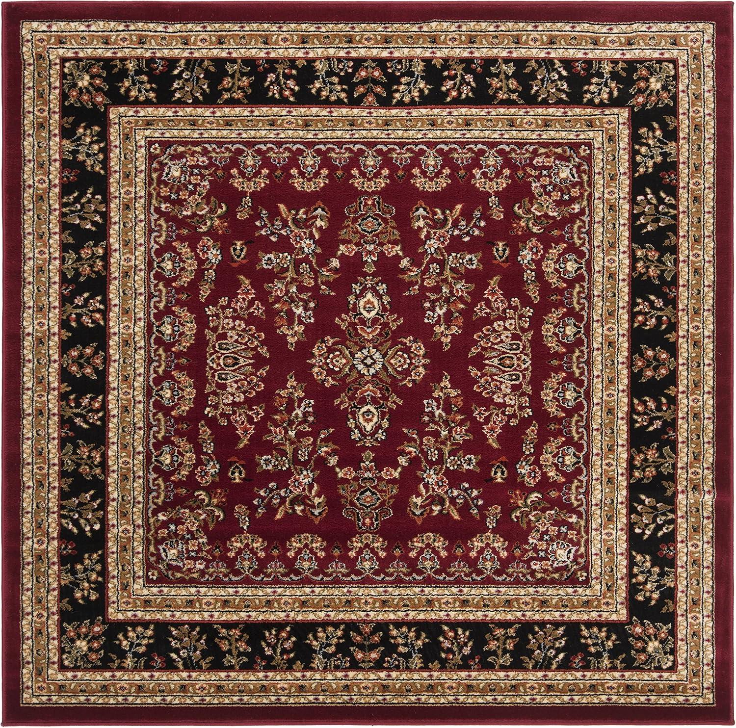 Lyndhurst LNH214 Power Loomed Area Rug - Red/Black - 4'x6' - Safavieh.