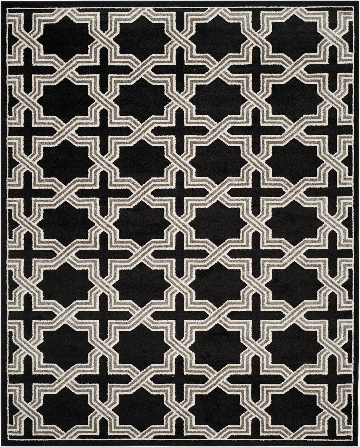 Amherst AMT418 Power Loomed Area Rug - Anthracite/Grey - 8'x10' - Safavieh.