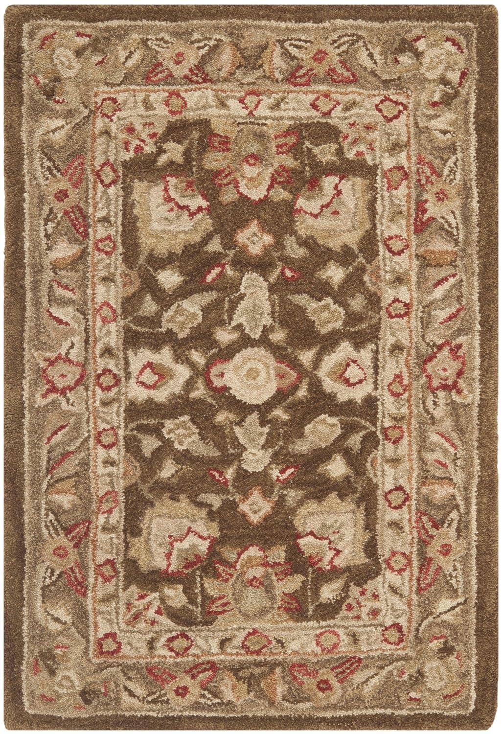 Anatolia AN512 Hand Tufted Indoor Accent Rug - Brown/Green - 2'x3' - Safavieh