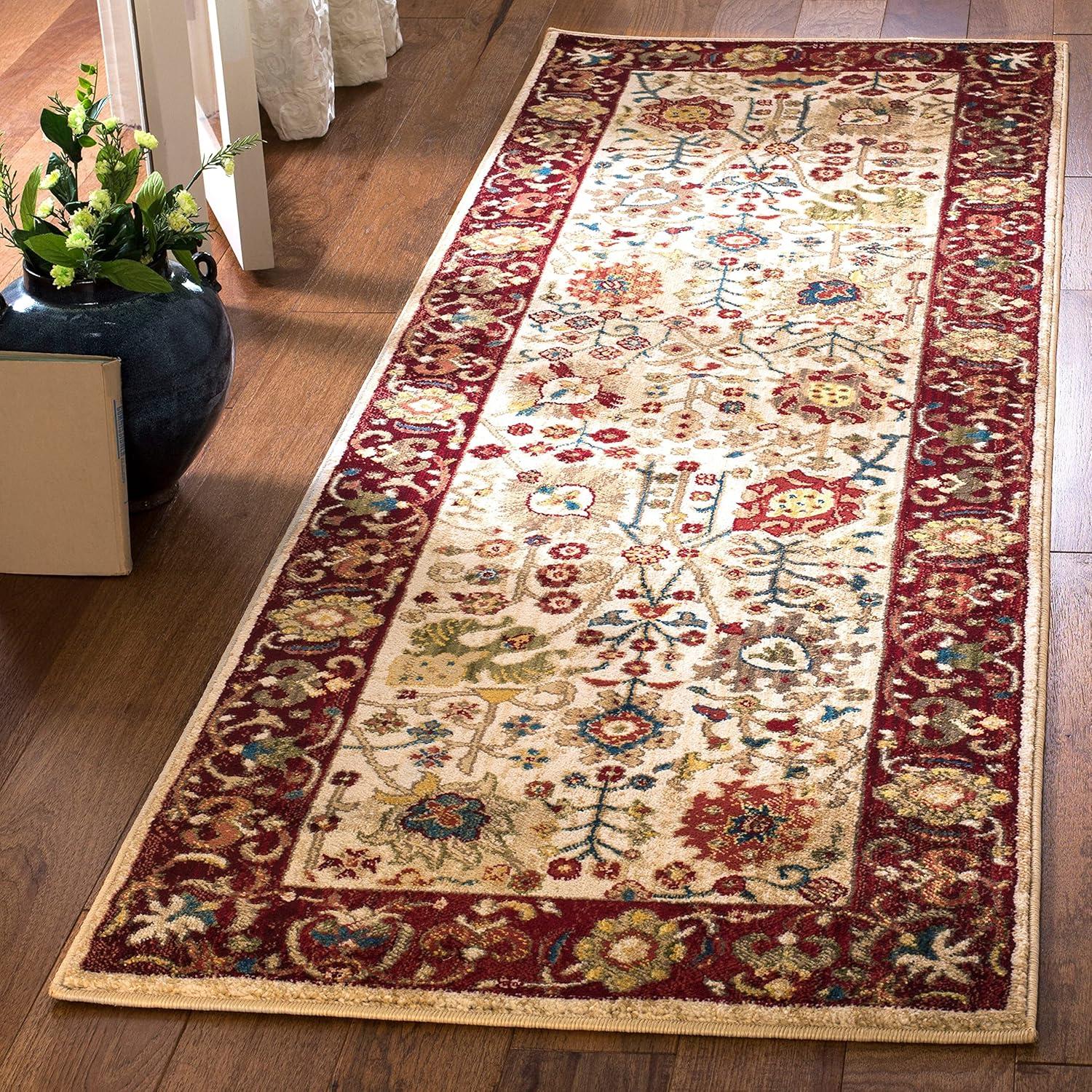 Kashan KSN303 Power Loomed Area Rug - Red/Beige - 8'x10' - Safavieh