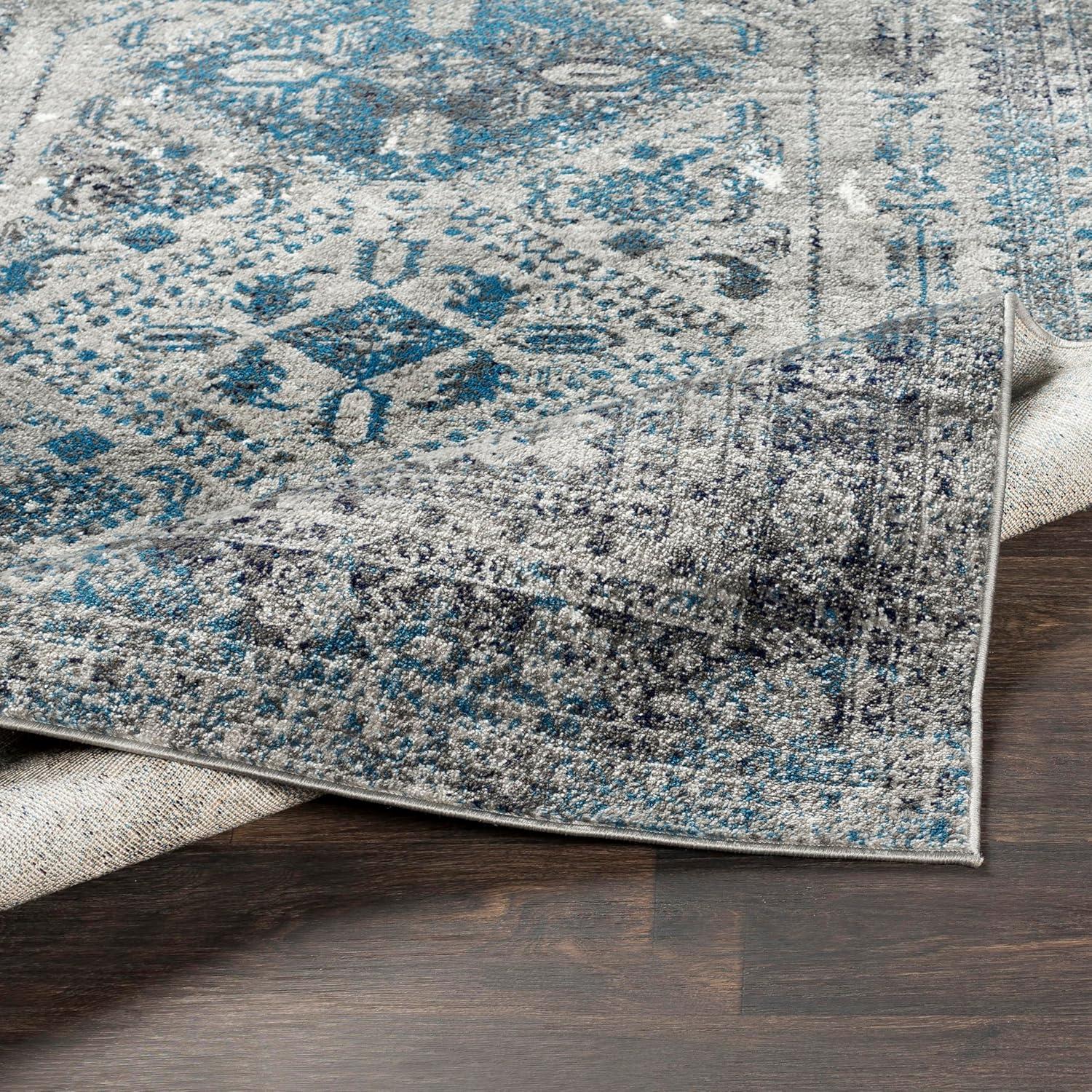 Livabliss 3'11"x5'7" Melissa Traditional Rugs Gray: Medium Pile, Stain & Fade-Resistant, Indoor Use