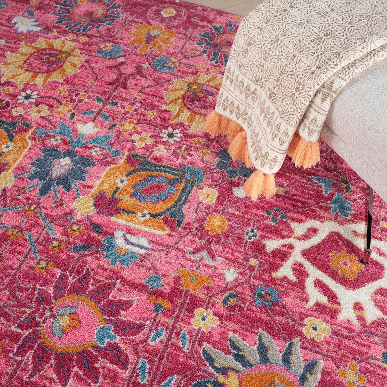 Nourison Passion 8' x 10' Fuchsia Bohemian Indoor Rug