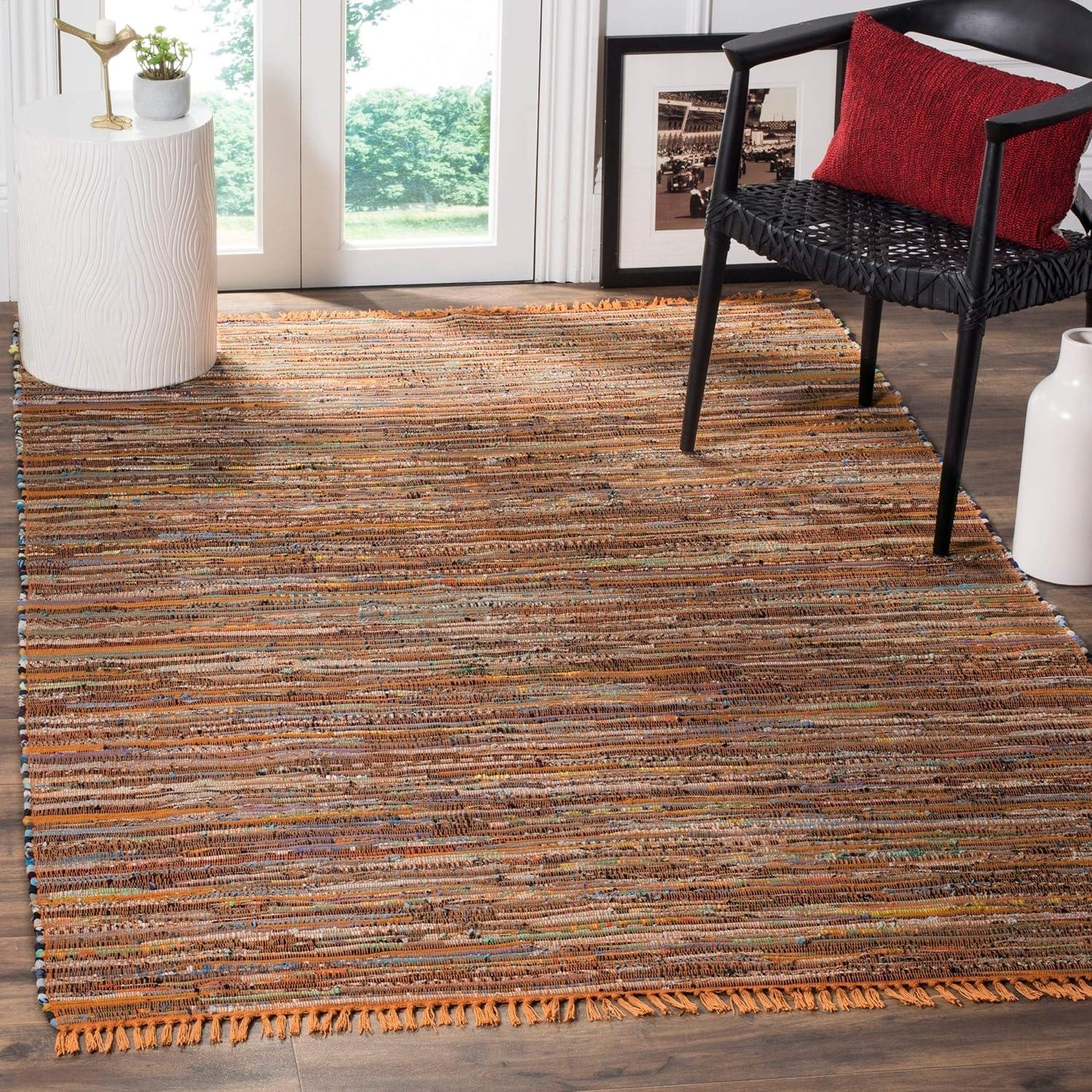 Rag Area Rug RAR127 Hand Woven Area Rug  - Safavieh