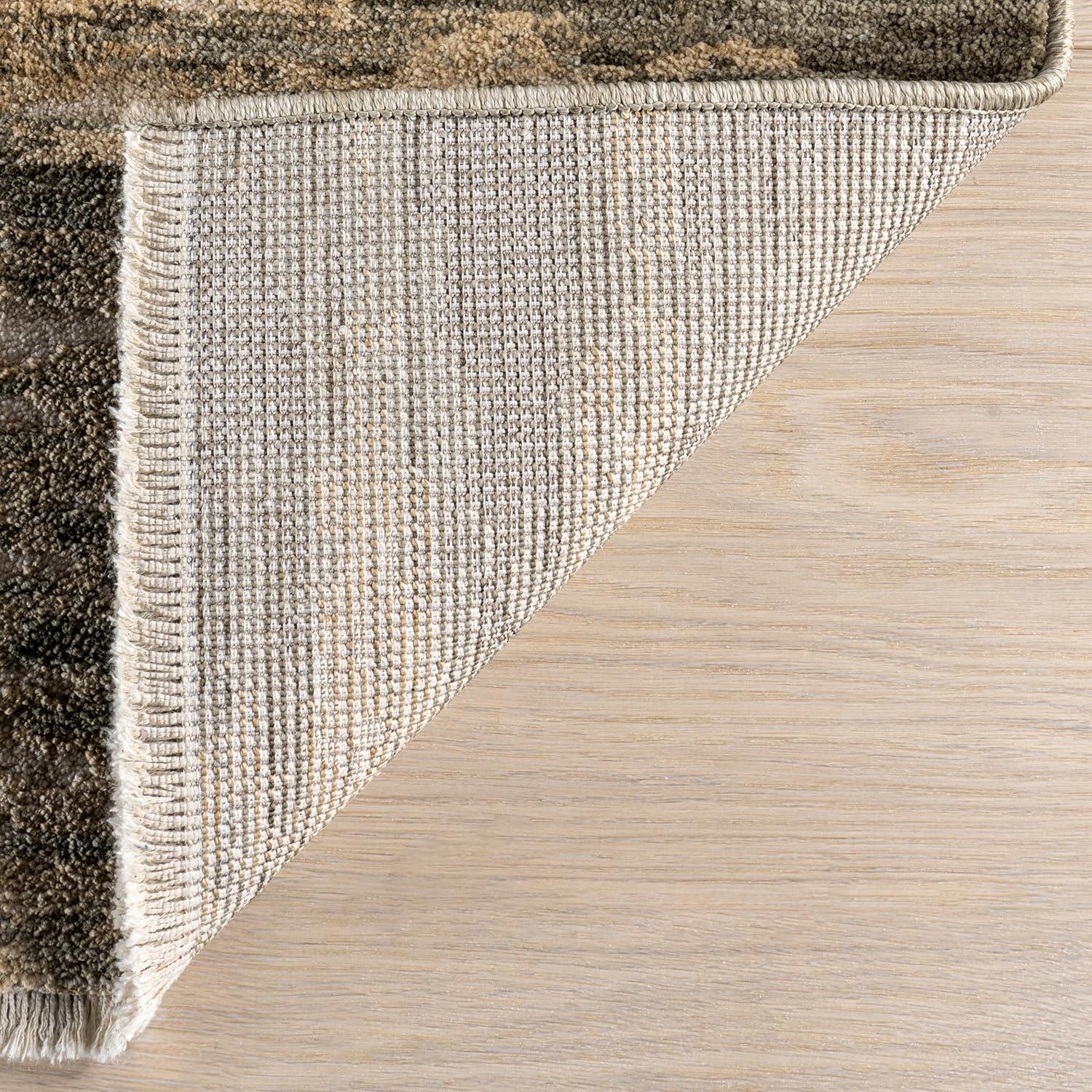 17 Stories Fiadh Abstract Fringe Area Rug