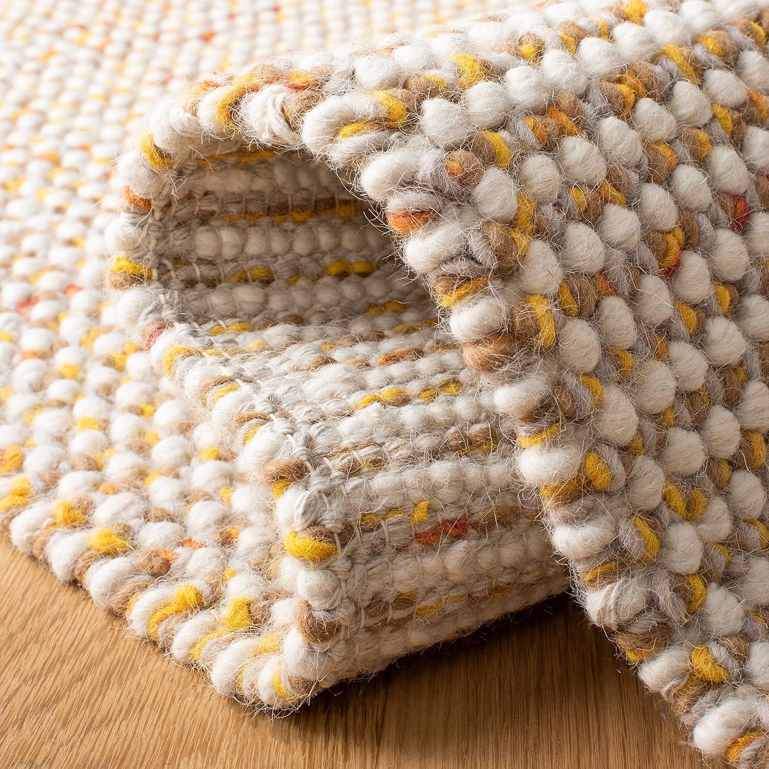 Latitude Run® Vermont Hand Woven Wool Solid Color Rug