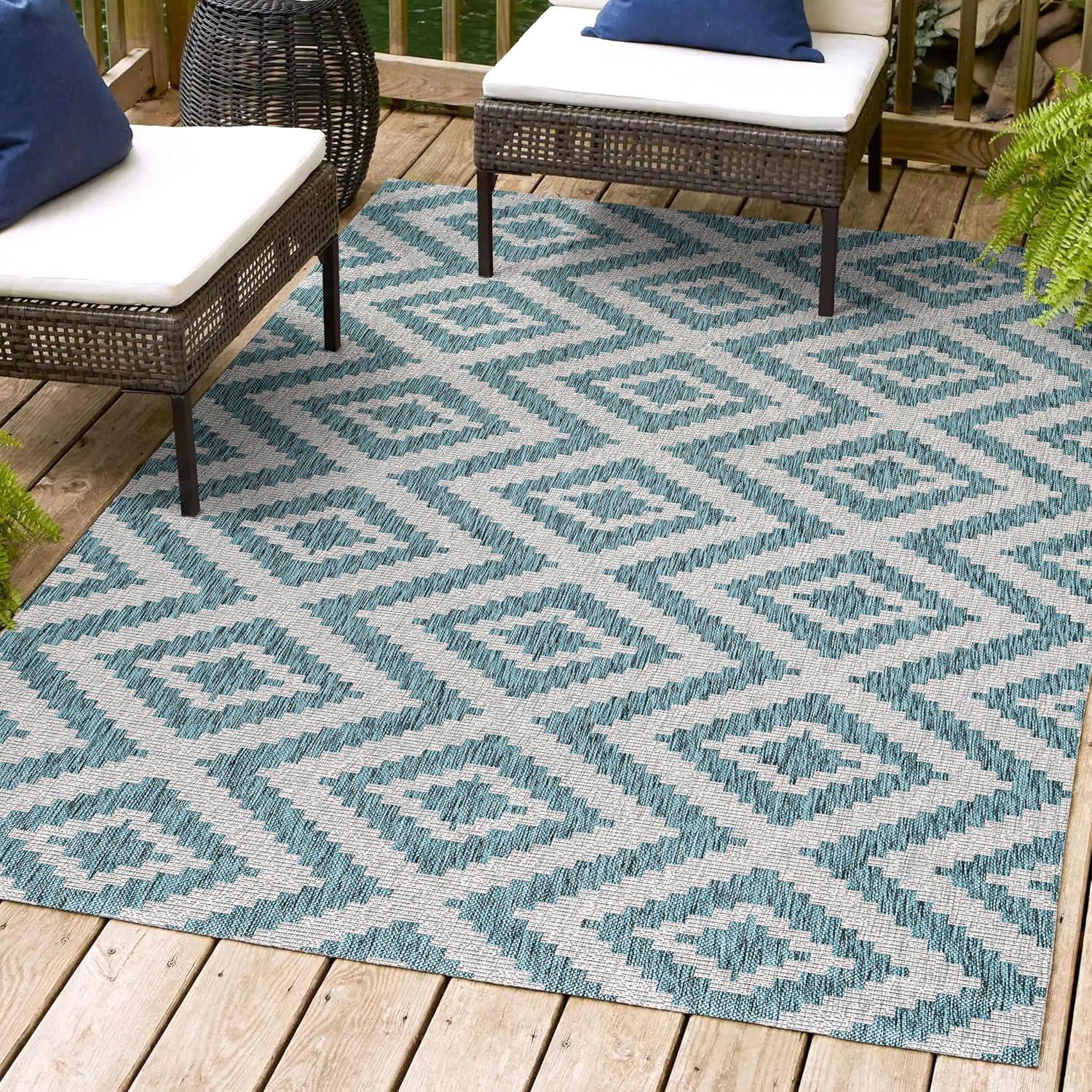 Sintra Diamond  Indoor/Outdoor Area Rug - JONATHAN Y