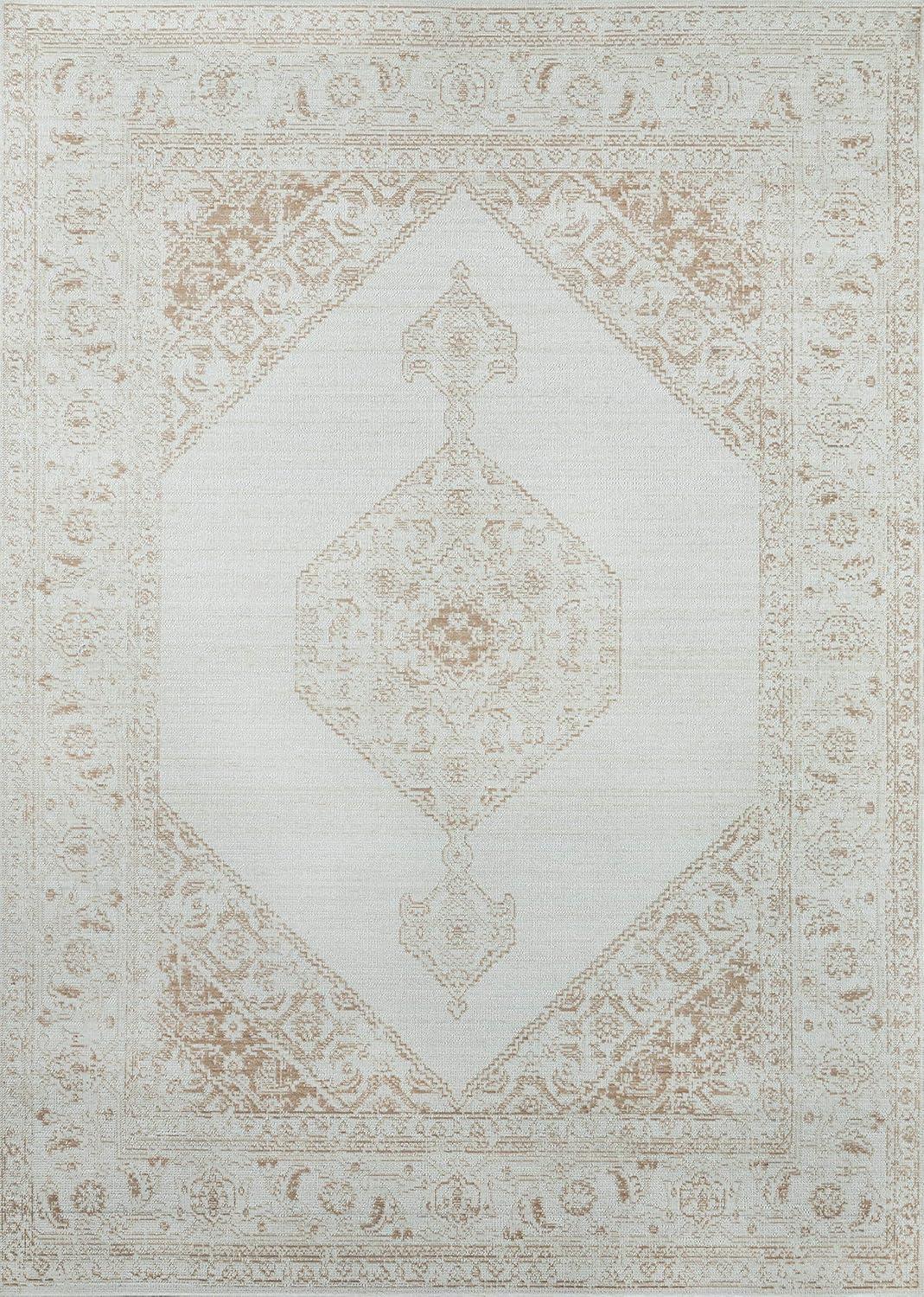 Momeni Isabella Traditional Polyester Brown Area Rug 4' X 6'