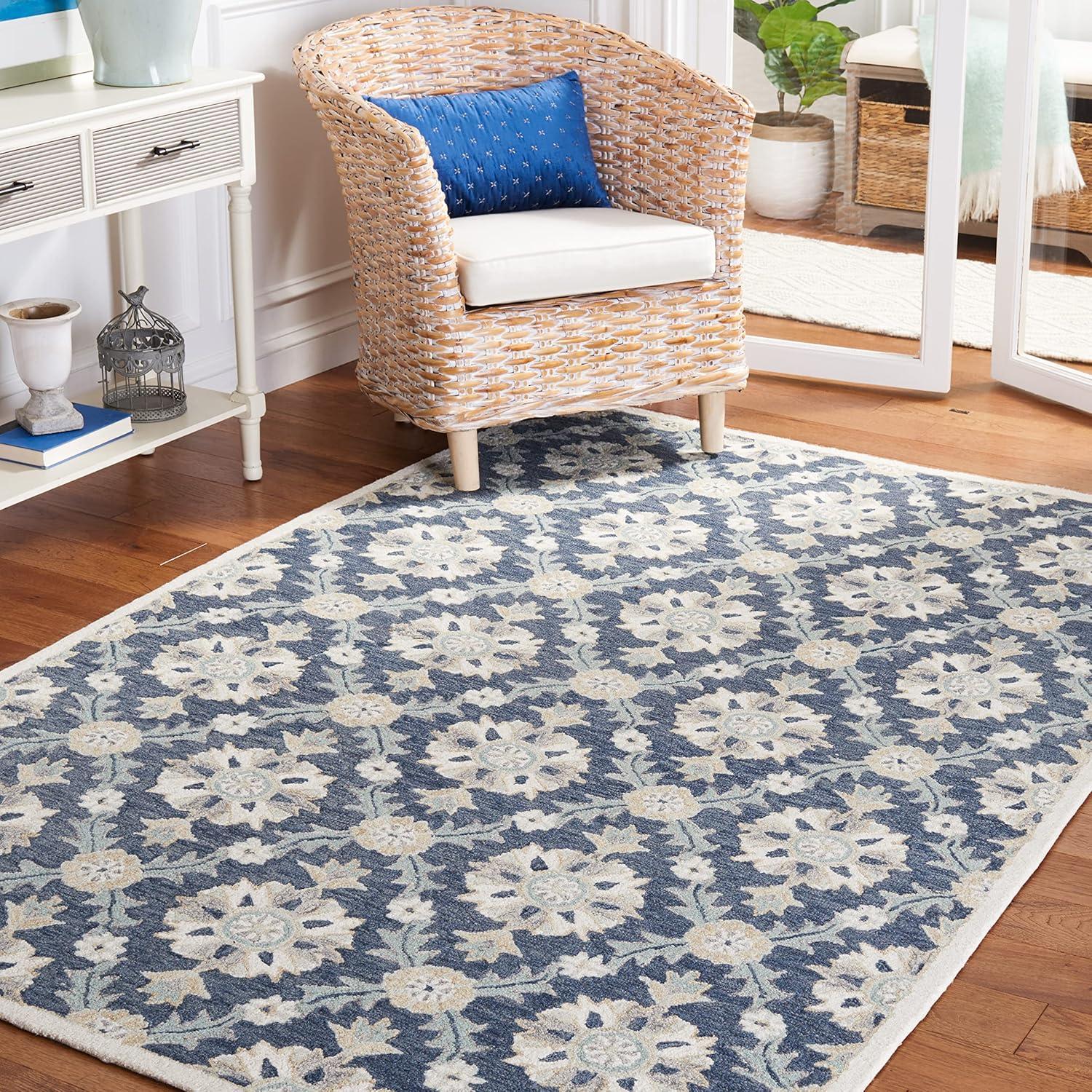 Martha Stewart Rugs Martha Stewart Hand Tufted 80% Wool And 20% Cotton Damask Rug