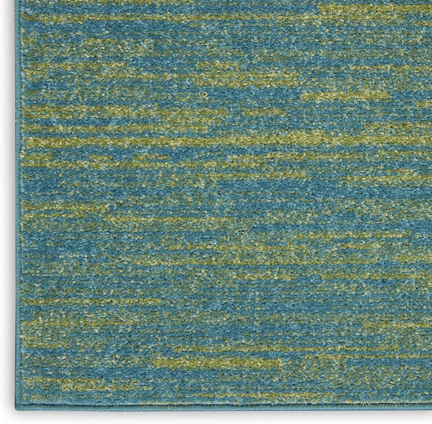 Nourison Nourison Essentials NRE01 Indoor/outdoor Area Rug - Blue Green 4' x 6'