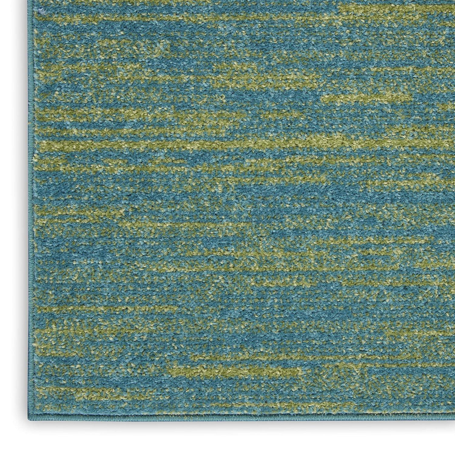 Nourison Nourison Essentials NRE01 Indoor/outdoor Area Rug - Blue Green 5' x 7'