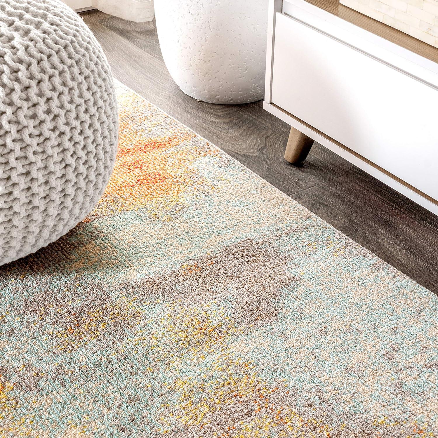 Contemporary POP Modern Abstract Vintage Area Rug - JONATHAN Y