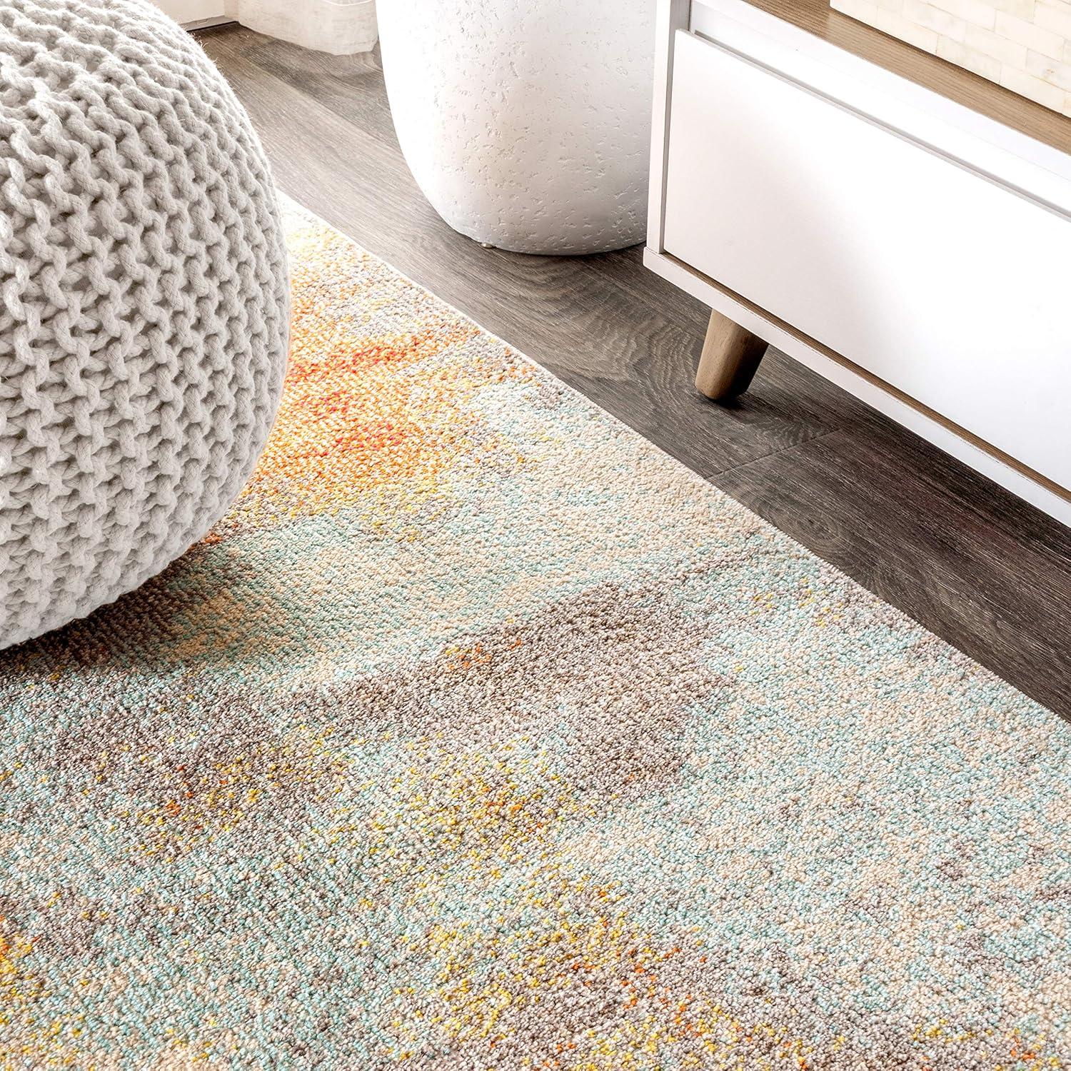 JONATHAN Y Contemporary POP Modern Abstract Vintage Cream/Orange 3 ft. x 5 ft. Area Rug