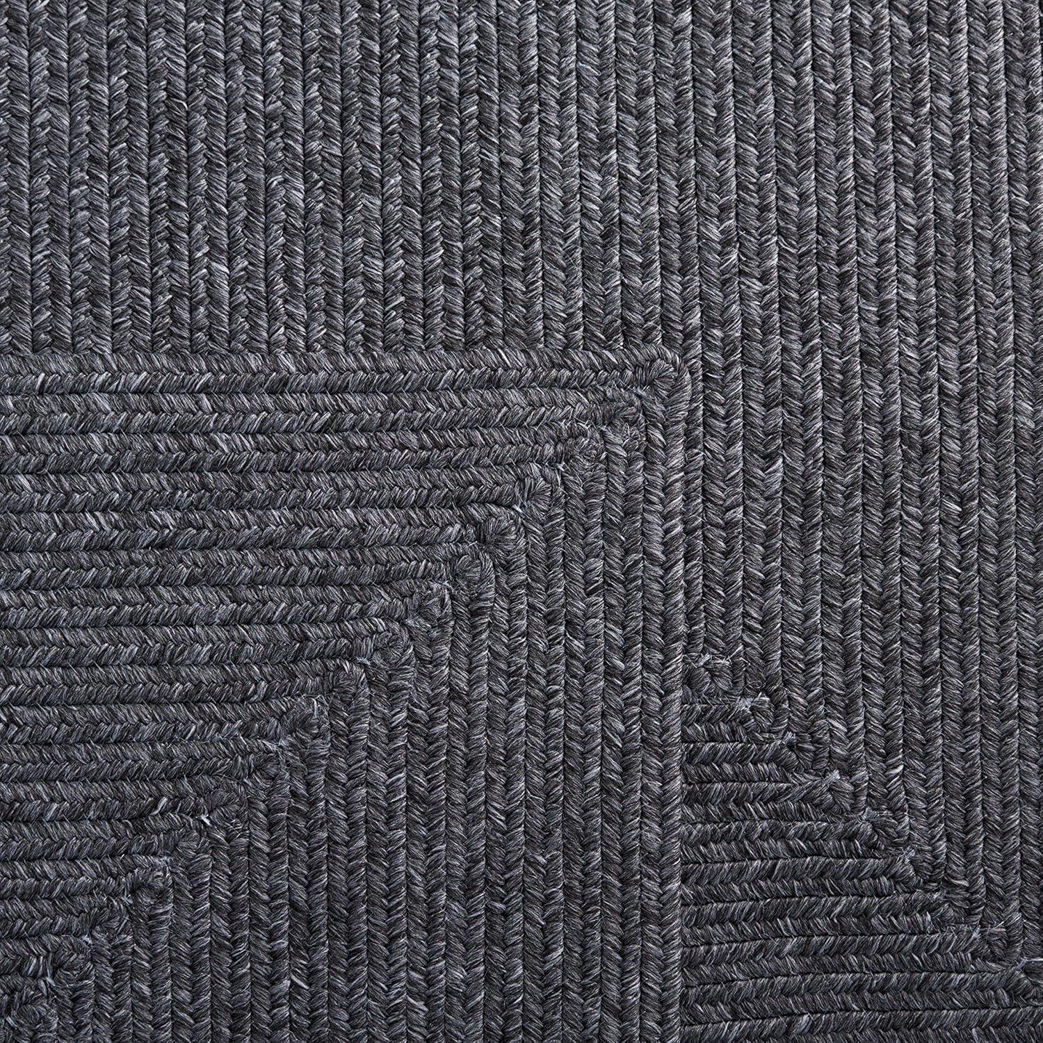 SAFAVIEH Alfombra Reversible Lavable a Máquina con Desgaste de Gino Trenzado, Negro, 10' x 14'