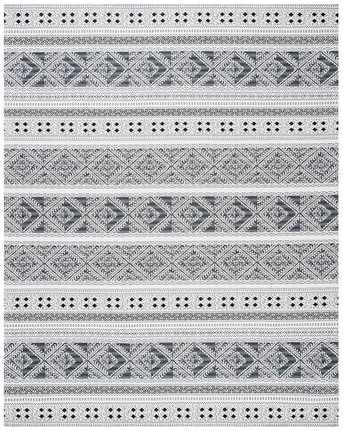 Classic Vintage CLV717 Hand Woven Area Rug - Black - 8'x10' - Safavieh.