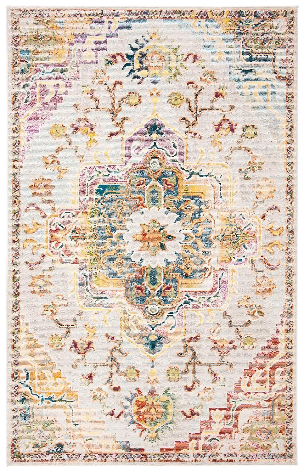 Crystal CRS501 Loomed Indoor Accent Rug - Light Blue/Grey - 3'x5' - Safavieh