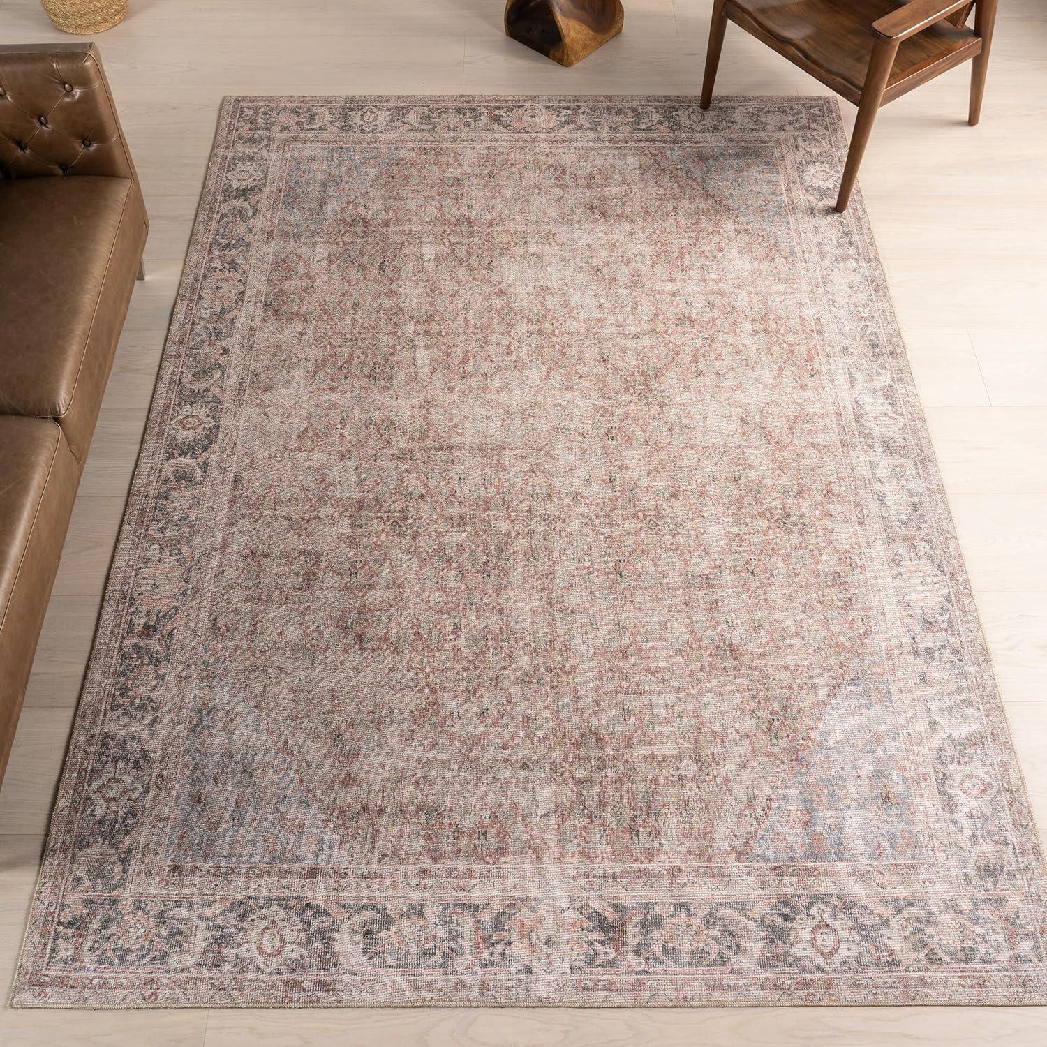 Nuloom Hillstone Collection Traditional Vintage Medallion Indoor Area Rug