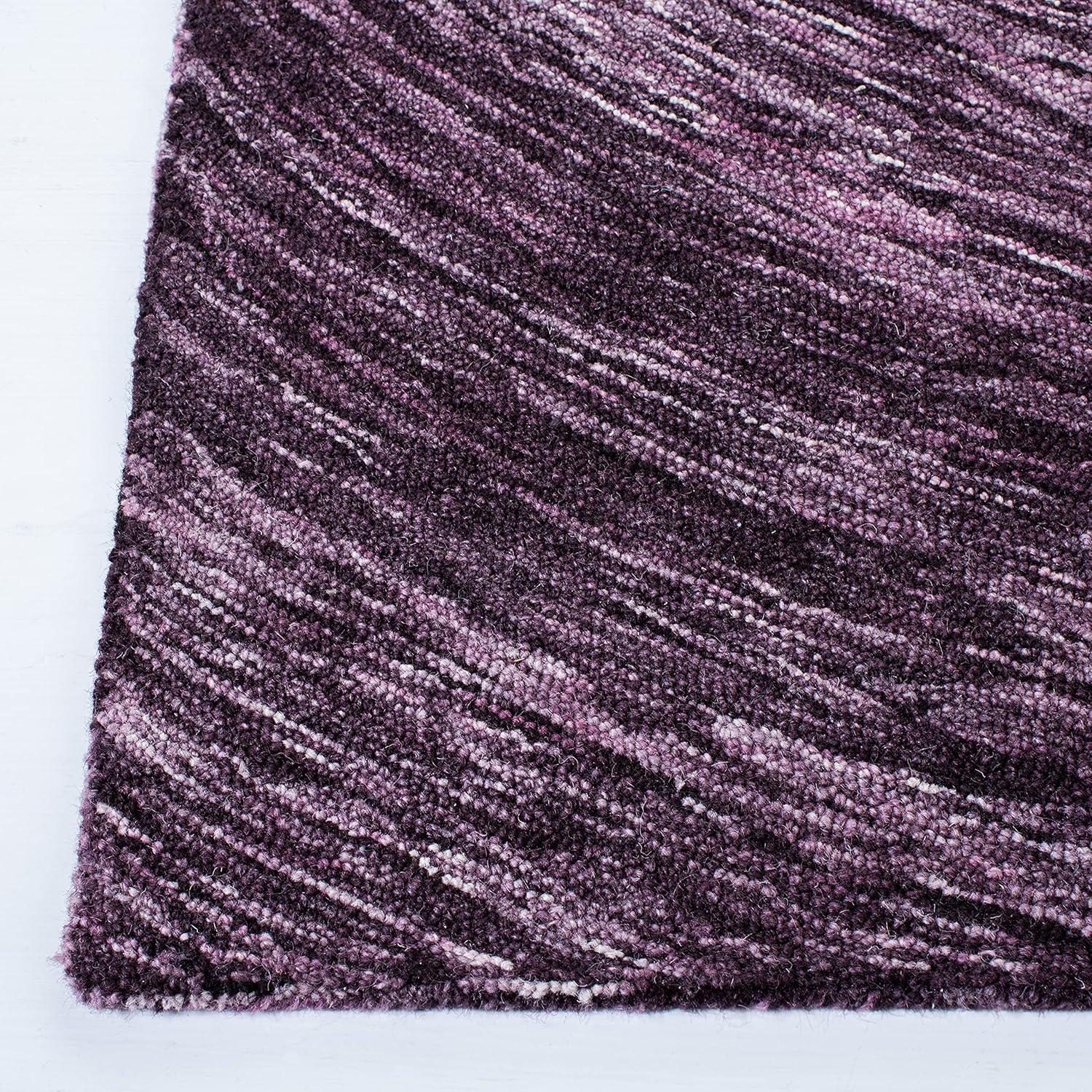 Ikat IKT633 Hand Tufted Area Rug - Purple - 6'x9' - Safavieh