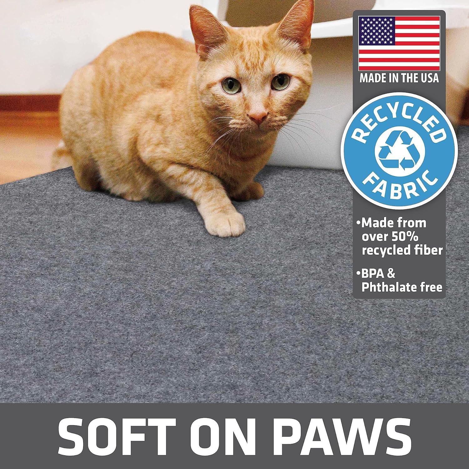 Drymate XL Cat Litter Mat for Litter Box, Protective & Decorative - Absorbent, Waterproof, Machine Washable