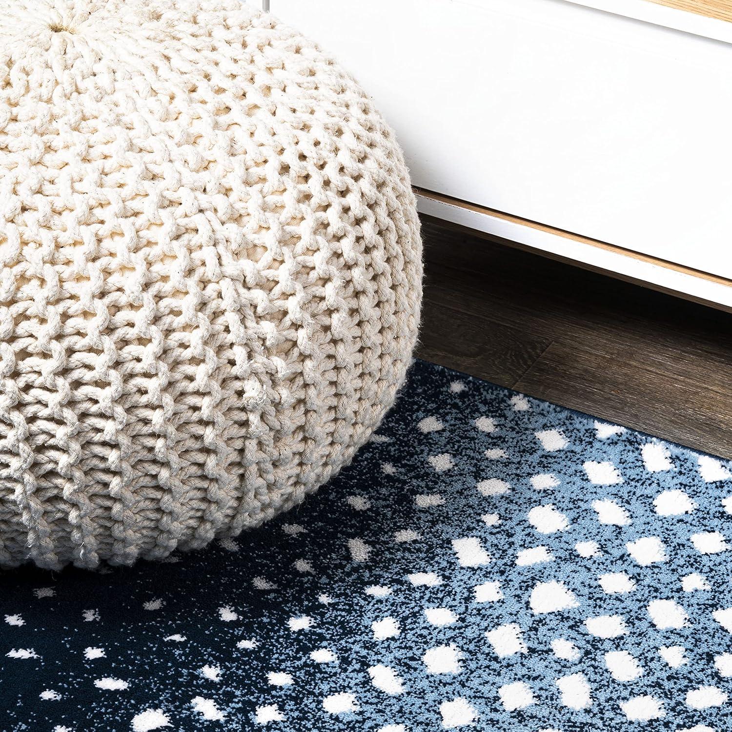 3'x 5' Antelope Modern Animal Area Rug, Navy/Cream - JONATHAN Y