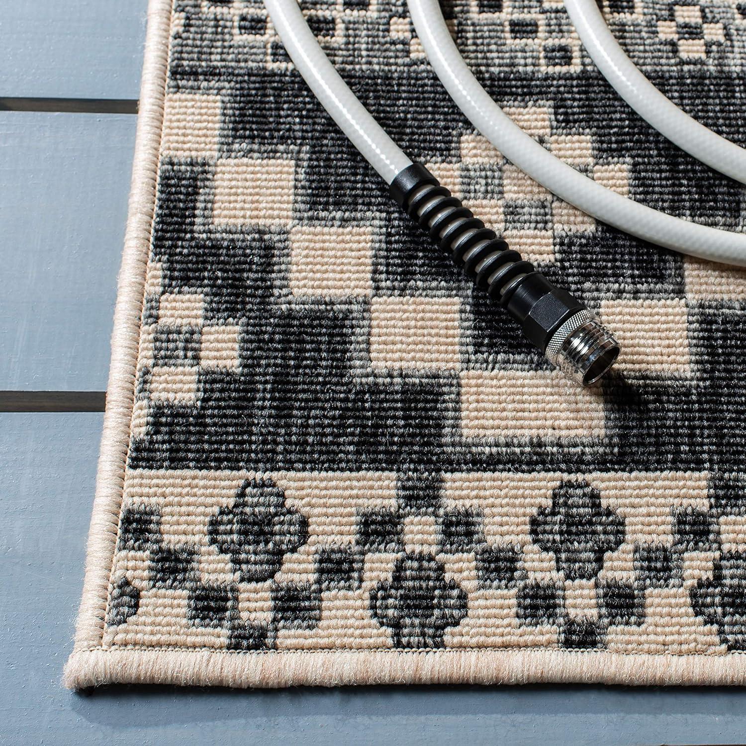 Veranda VER095 Power Loomed Indoor/Outdoor Area Rug - Rust/Red - 6'7"x9'6" - Safavieh.