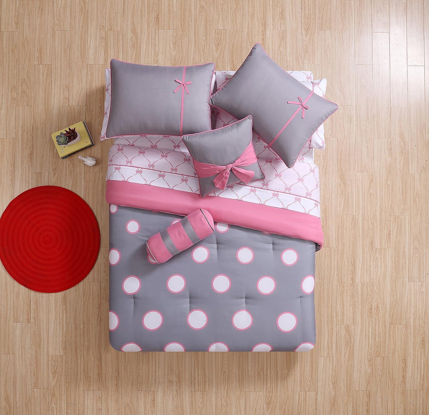 VCNY Sophie Polka Dot Bed-in-a-Bag Comforter Set