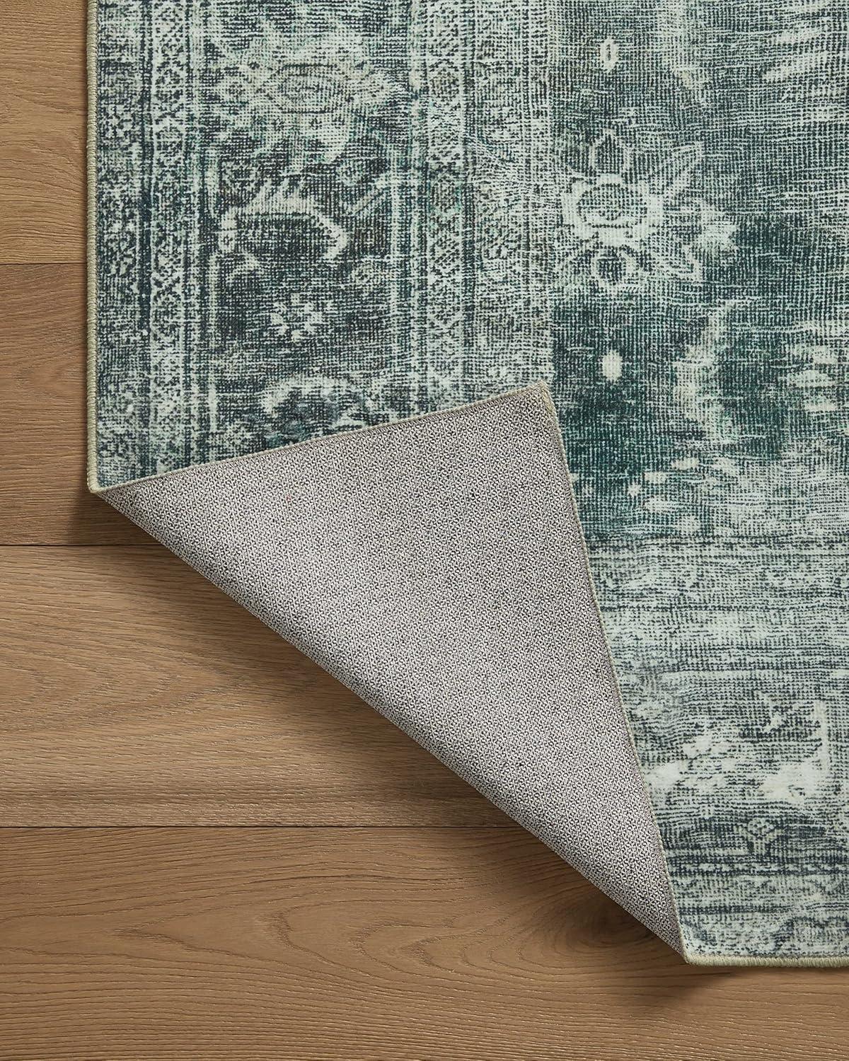Magnolia Home By Joanna Gaines X Loloi Banks Machine Washable Blue / Lagoon Area Rug