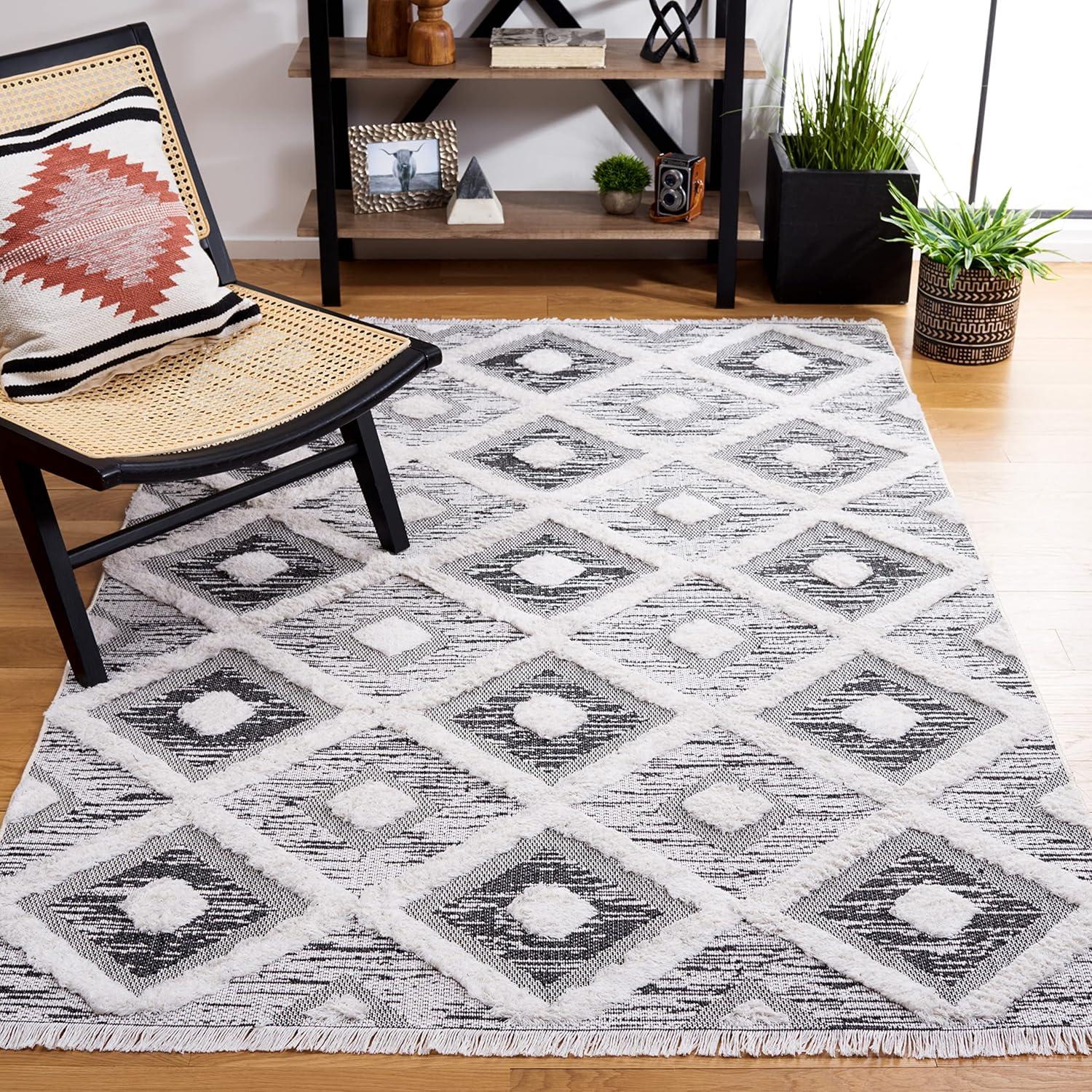 Augustine AGT730 Machine Made Indoor Area Rug - Ivory/Beige - 6'-4"x9'-6" - Safavieh
