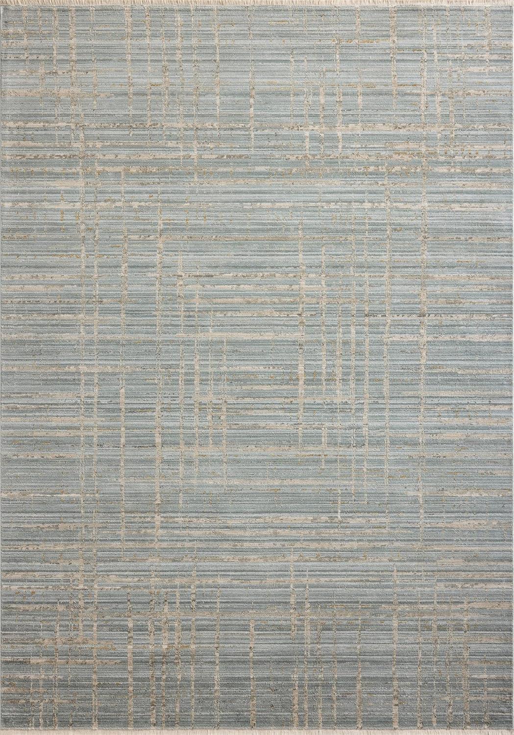 Spa Sand Abstract Wool and Synthetic Accent Rug 2'-3" x 3'-10"