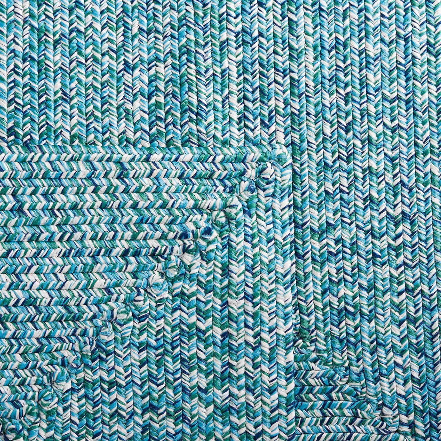 Ivory Handmade Braided Reversible Synthetic Rug