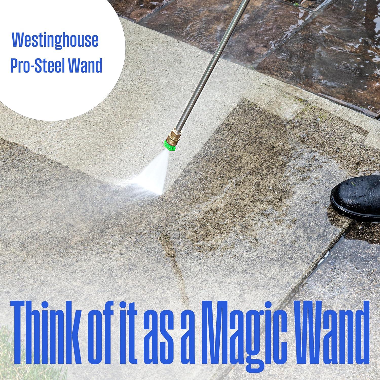 Westinghouse 3800-PSI 3.6-GPM Gas Pressure Washer, Heavy Duty, 5 Nozzles, Soap Tank
