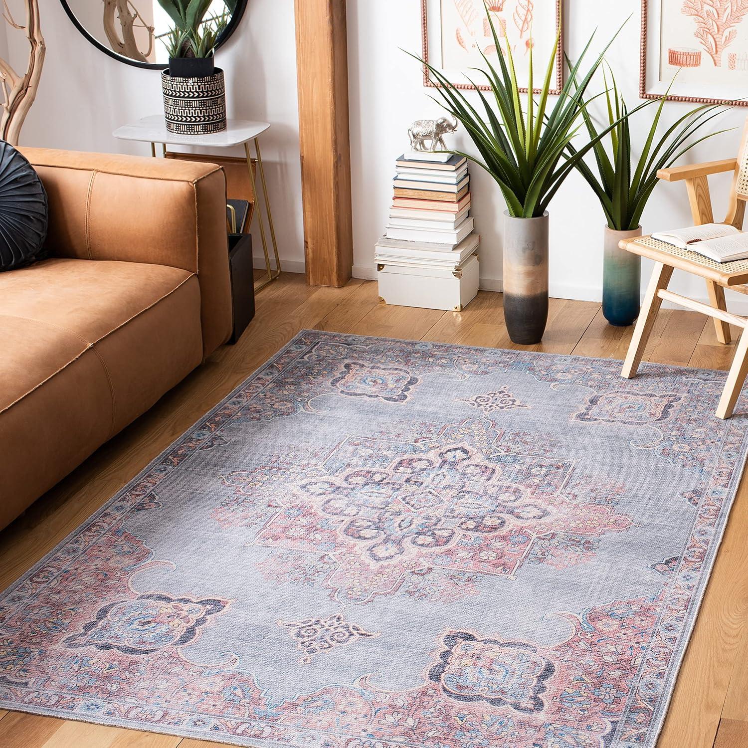 Serapi SEP580 Power Loomed Machine Washable Area Rug  - Safavieh