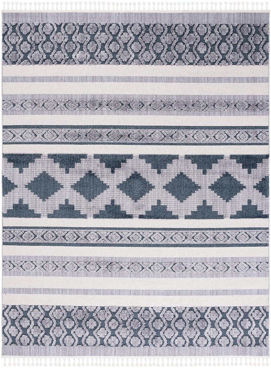 Marrakesh MRK515 Power Loomed Indoor Area Rug - Ivory/Blue - 8'x10' - Safavieh