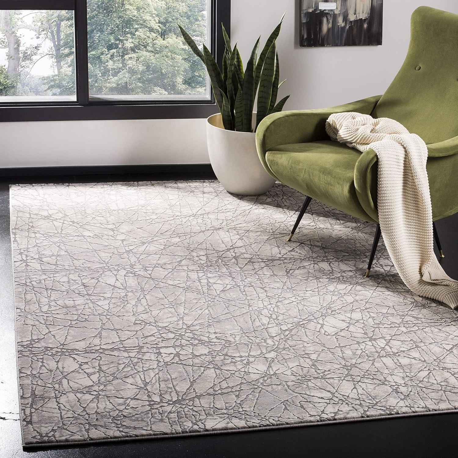 Meadow MDW324 Power Loomed Indoor Area Rug - Beige/Grey - 9'x12' - Safavieh