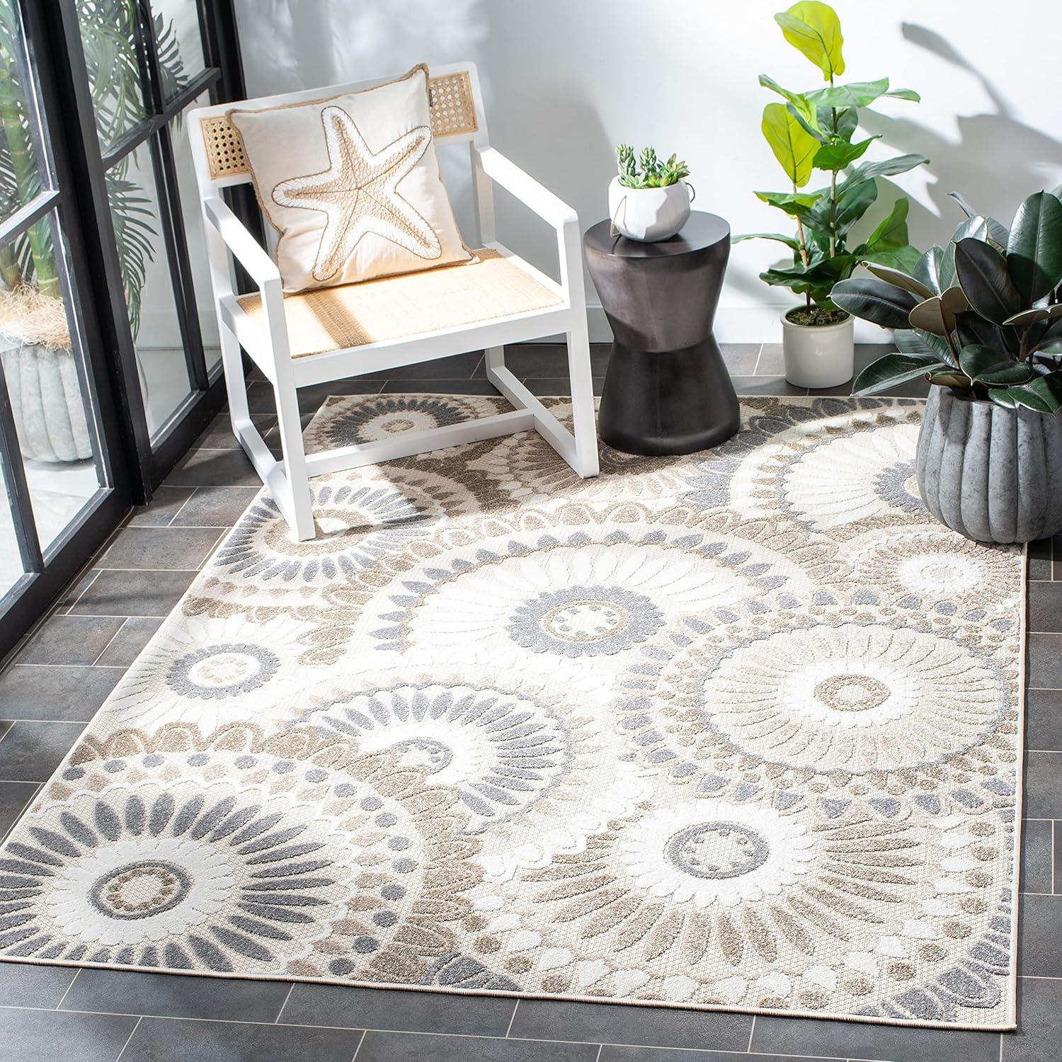 Cabana CBN382 Power Loomed Indoor/Outdoor Area Rug  - Safavieh