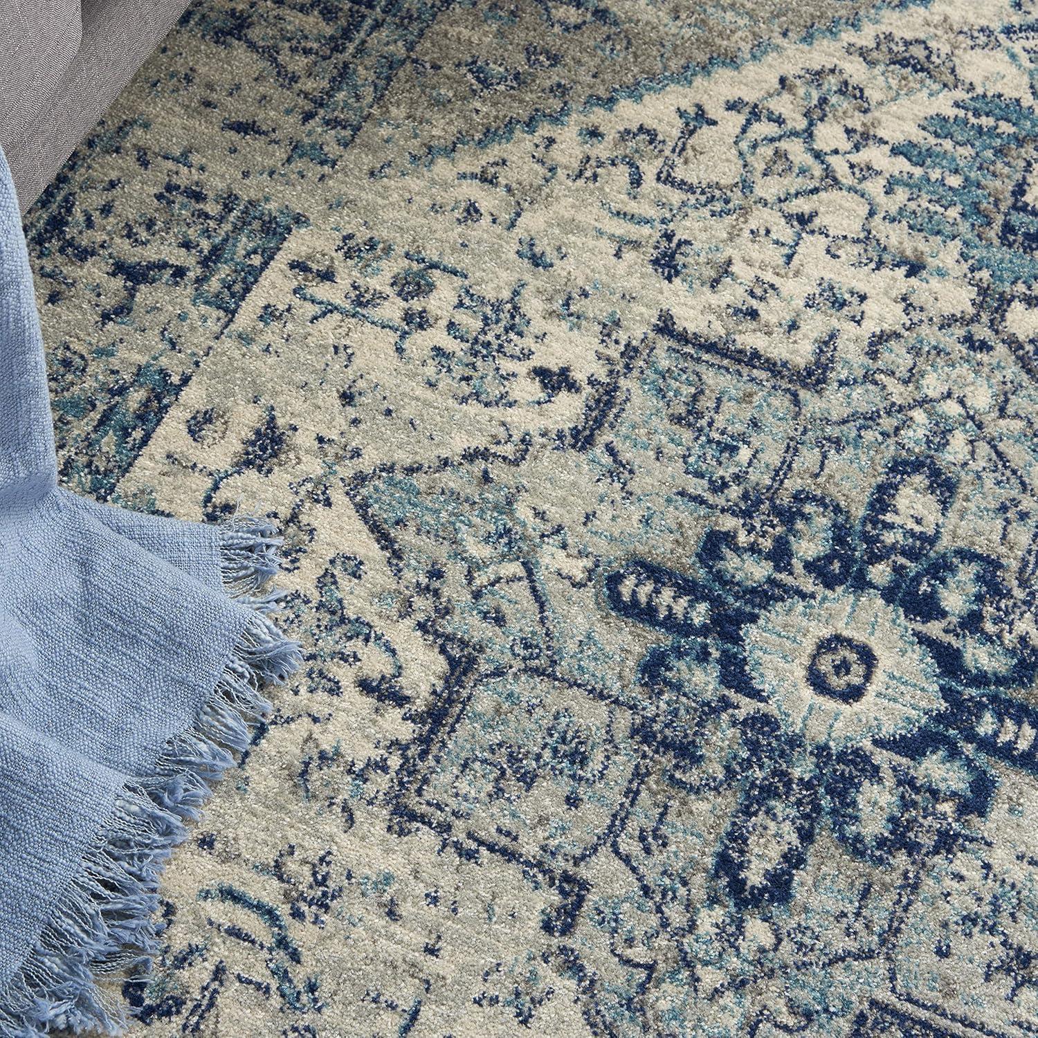 Nourison Tranquil Persian Indoor Rug Ivory Light Blue 5'3" x 7'3"