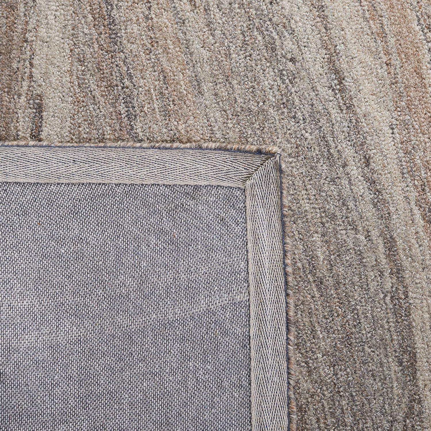 Abstract ABT901 Handmade Indoor Area Rug - Beige/Gray - 6'x6' - Safavieh